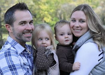 Christina Griffiths and her family