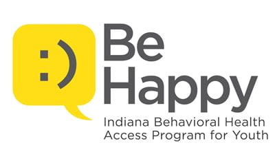 logo for the be happy program
