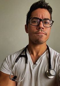 david vega wearing his stethoscope