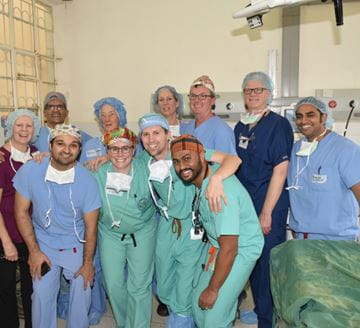 A team of physicians traveled from the US to Kenya for the ENT camp.