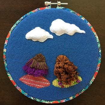Abbi Smith embroidery for Sharing Joy Project