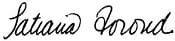 signature of tatiana foroud