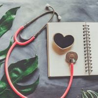 Stethoscope and heart image