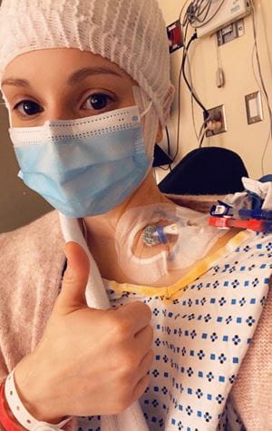 Dana Mitchell in the hospital
