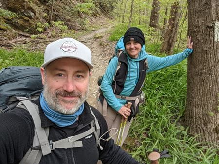 Jenny and Danny Brown on the Appalachian Trail