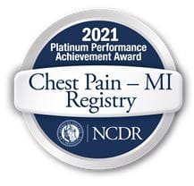 Platinum Chest Pain MI Registry Award