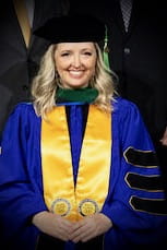 Sarah Merrill at MD graduation