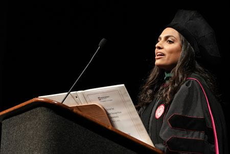 Purva Patel speaks at IUSM commencement 2023