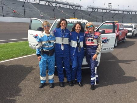 Vaizer, Fiege and other women on the IMS medical team