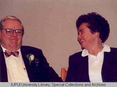 Walter and Joan Daly at his retirement celebration in 1995
