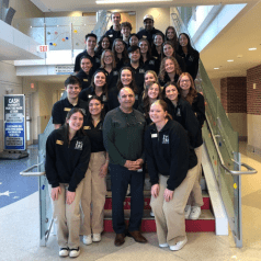 PUDM Committee pose with Dr. Saadatzadeh at Riley Hospital