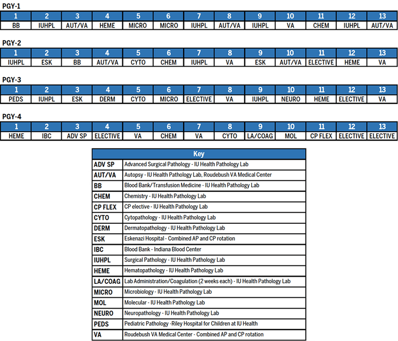 Pathology Sample Resident Schedule