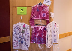 Painted lab coats