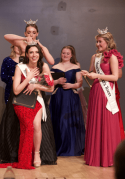 Rachel Ramos being crowned Miss South Bend 2024