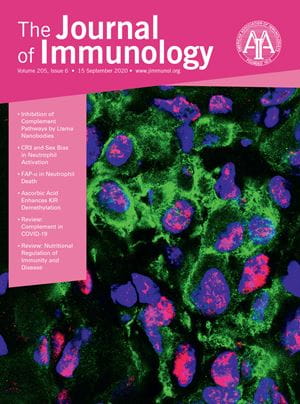 cover of the journal of immunology showing work from the welc lab